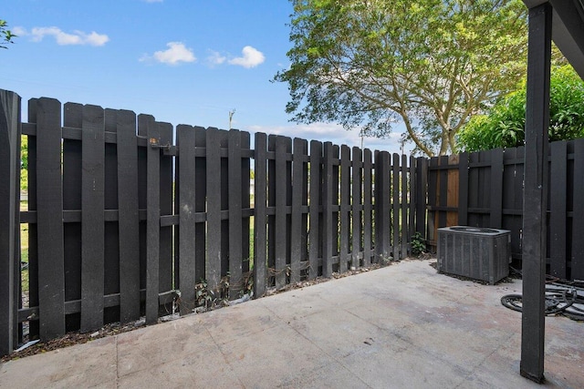 view of patio / terrace with cooling unit