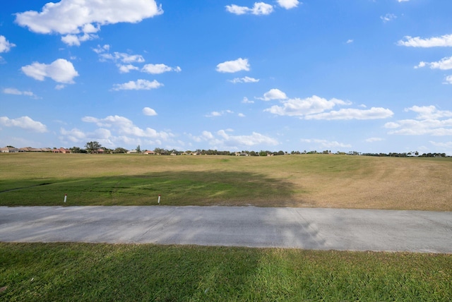 exterior space with a rural view