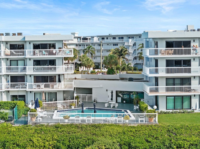 exterior space with a community pool