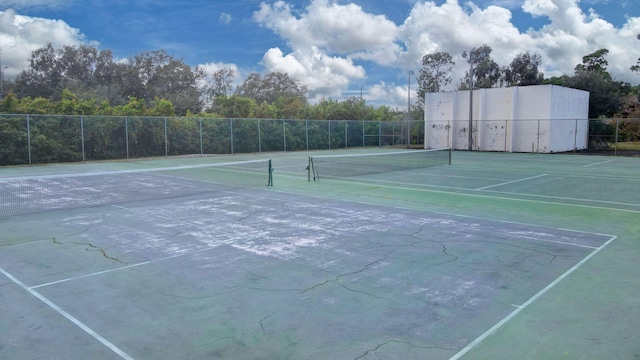 view of tennis court