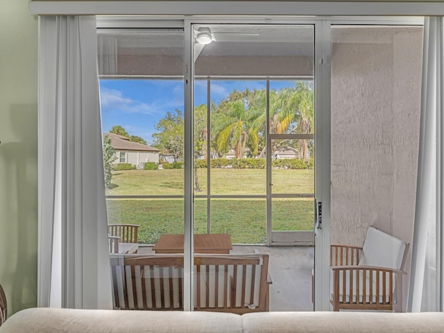 entryway with a wealth of natural light