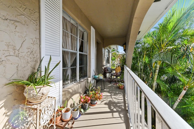 view of balcony