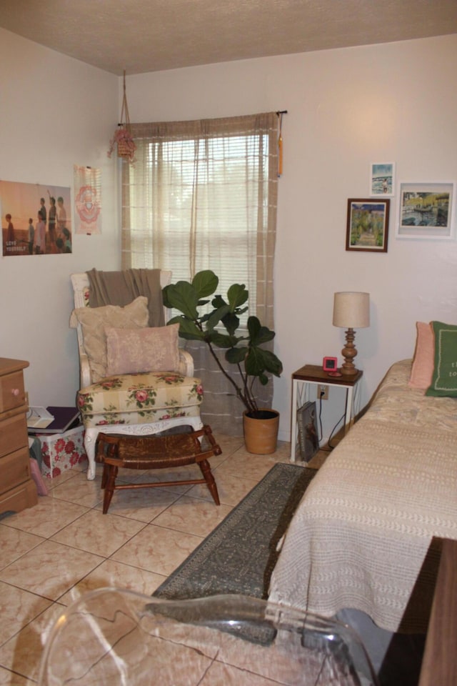 view of tiled bedroom