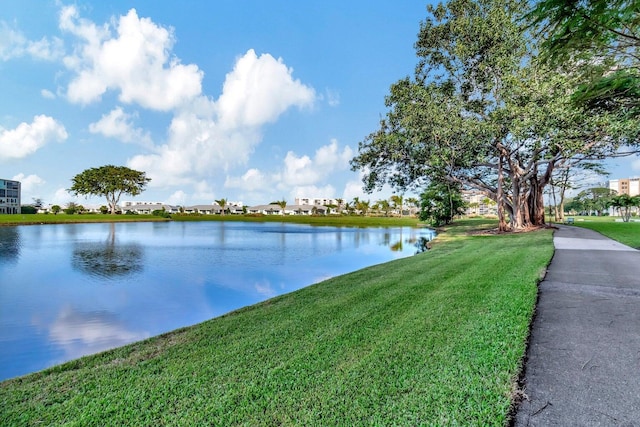 view of water feature