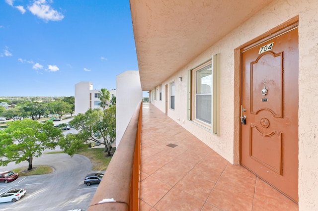 view of balcony