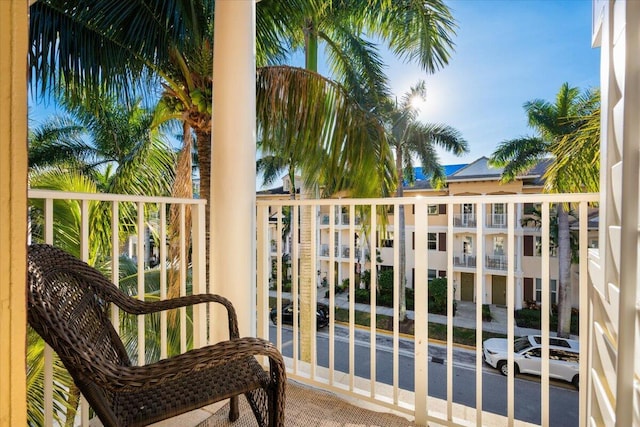 view of balcony