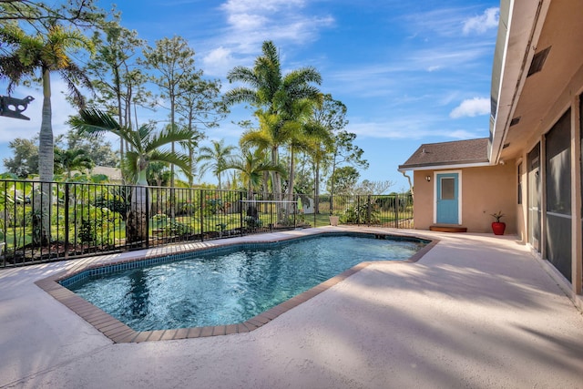 view of pool with a patio area