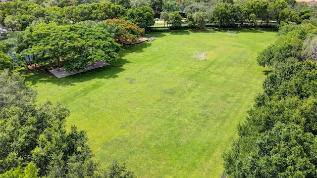 aerial view featuring a rural view