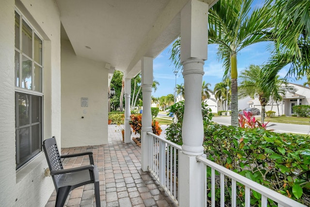 balcony with a porch