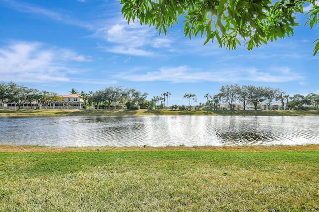 view of water feature