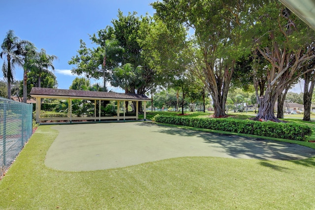 view of property's community featuring a gazebo