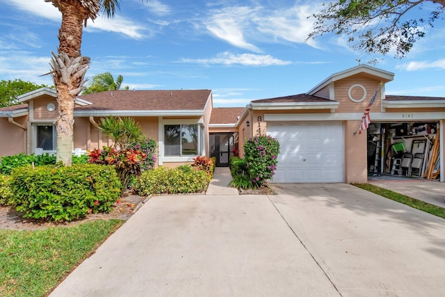 ranch-style house with a garage