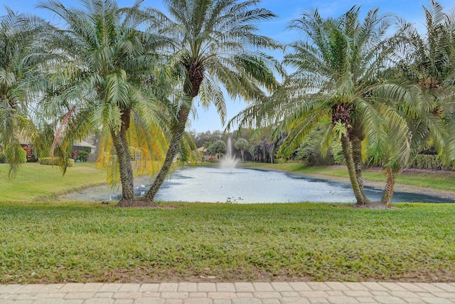 view of water feature