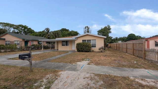 view of ranch-style house