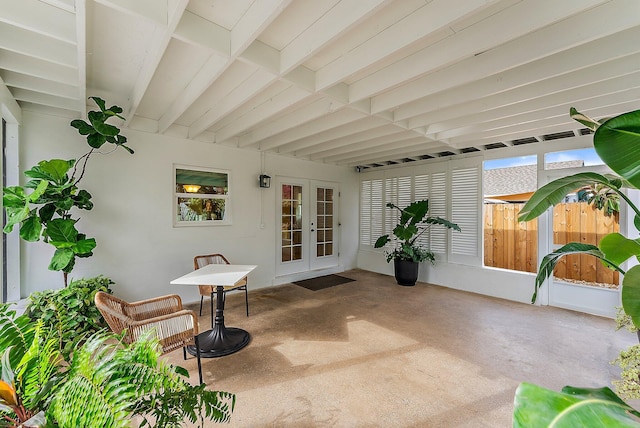 view of patio / terrace with french doors