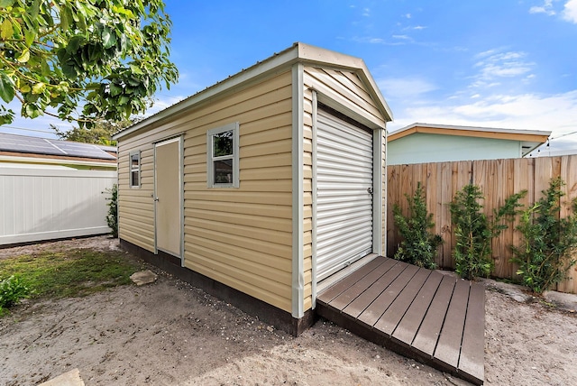 view of outbuilding