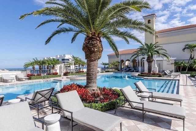 community pool featuring a patio