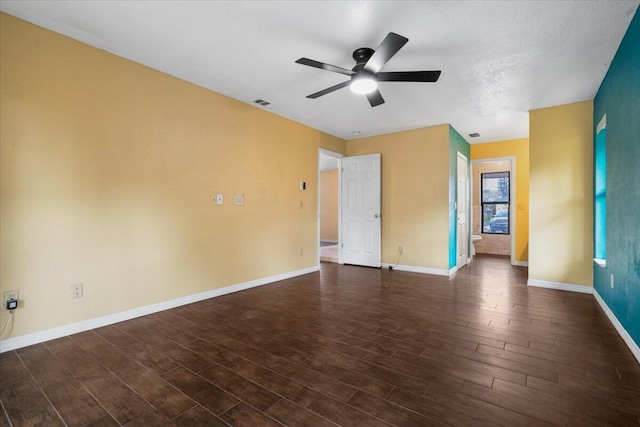 spare room featuring ceiling fan