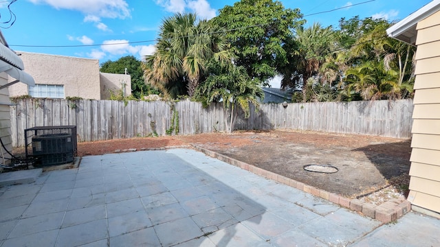 view of patio / terrace with central AC