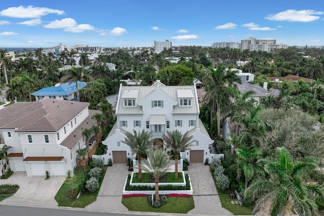 drone / aerial view with a residential view