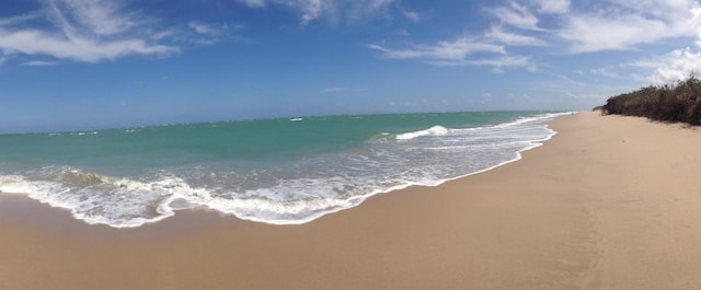 water view with a beach view