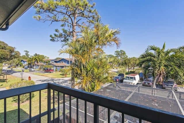 balcony with area for grilling