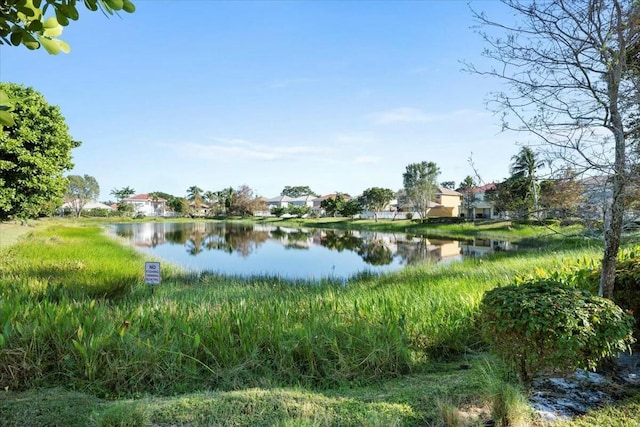 view of water feature