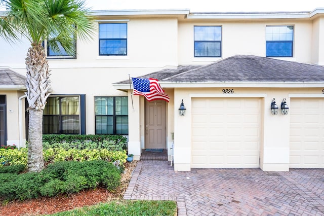 view of front of home featuring a garage