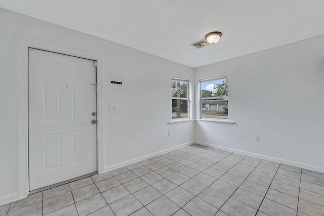 view of tiled foyer