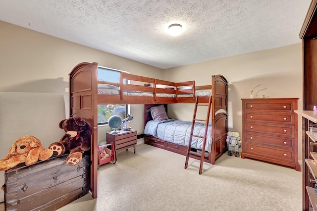 bedroom featuring a textured ceiling