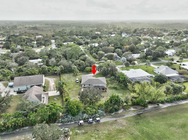 drone / aerial view featuring a residential view