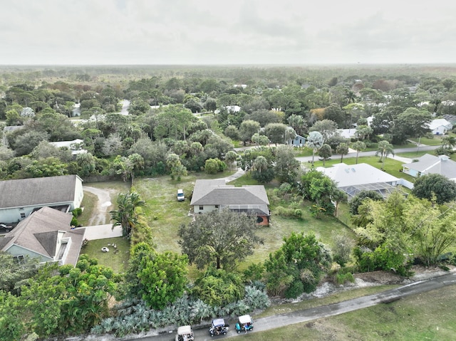 aerial view featuring a residential view