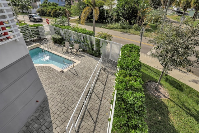 view of pool with a patio