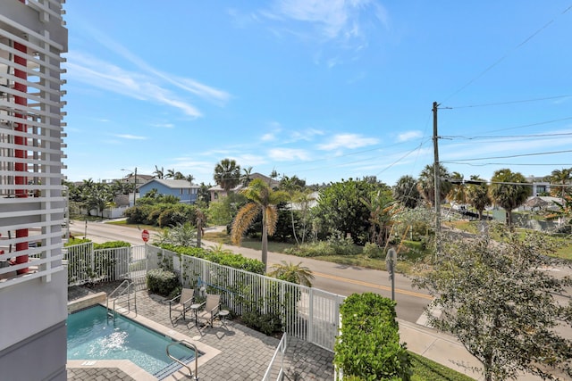 view of pool with a patio