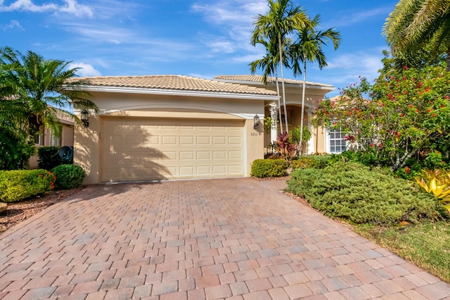 view of front of house featuring a garage