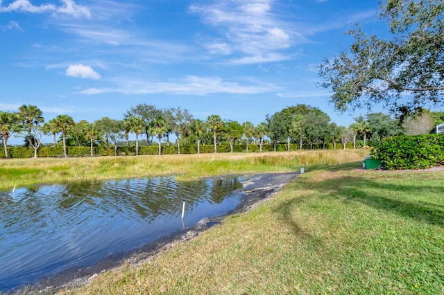 view of water feature