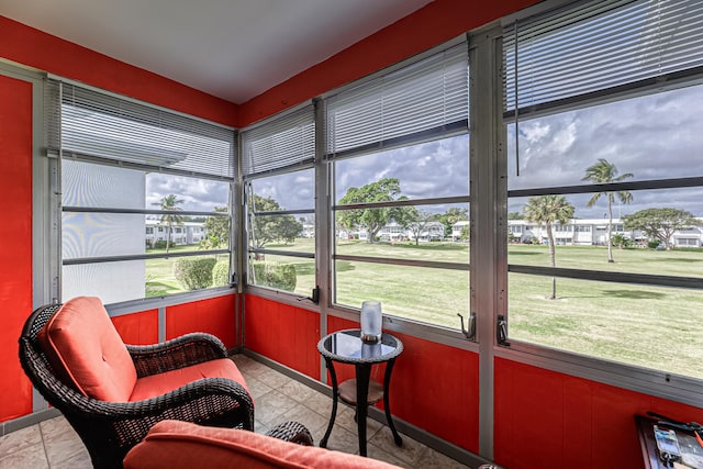 view of sunroom / solarium