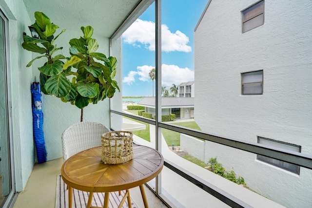 view of balcony