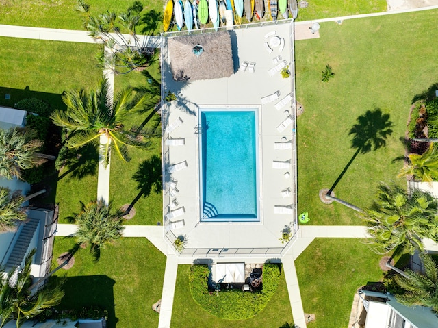 birds eye view of property