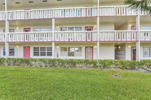 view of property with a front yard