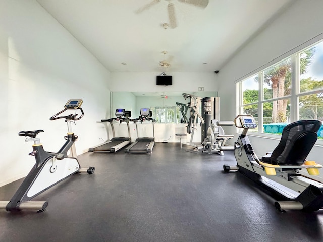 view of workout area