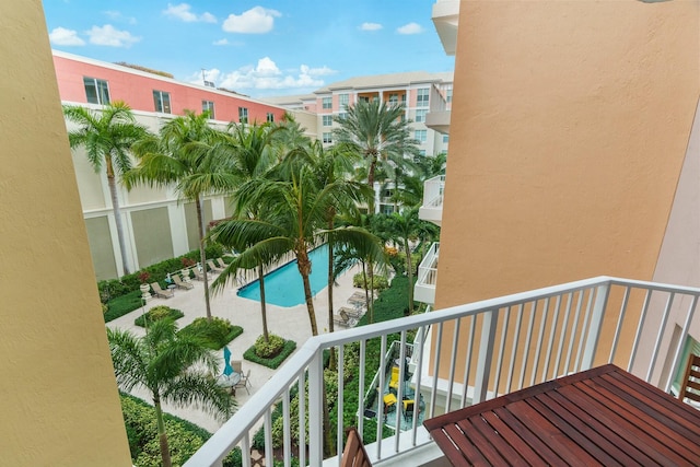 view of balcony