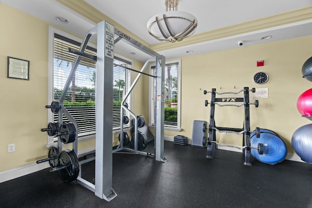 view of exercise room