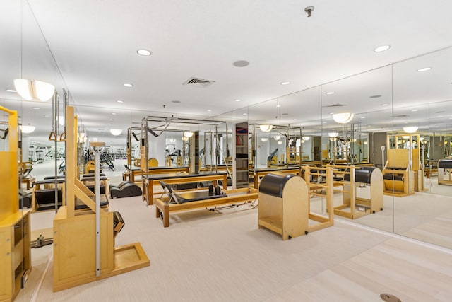 view of exercise room