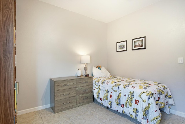 view of tiled bedroom