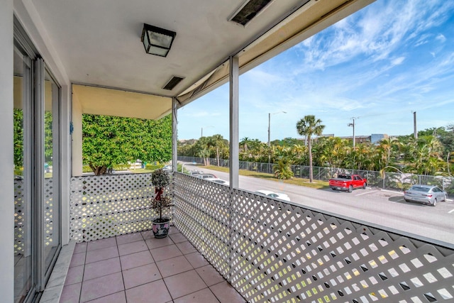 view of balcony