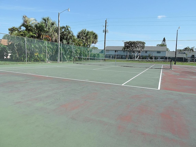 view of tennis court