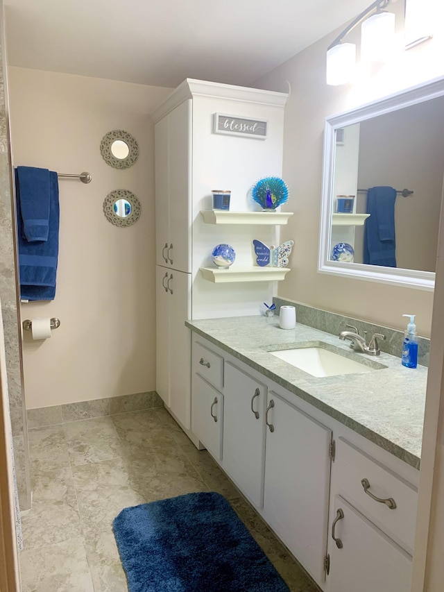 bathroom with vanity