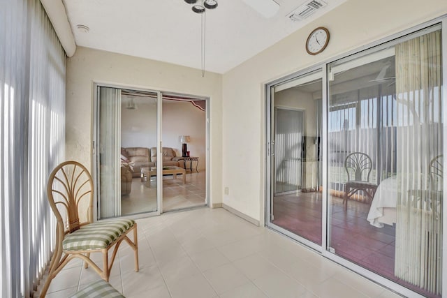 view of sunroom / solarium