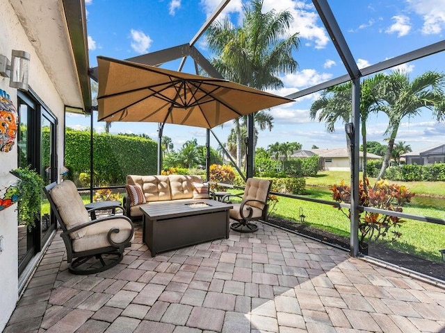 view of sunroom / solarium